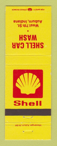 Matchbook Cover - Shell oil gas Car Wash Auburn IN