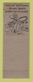 Matchbook Cover - Shell oil gas Servicenter Dewitt IA LAMINATED