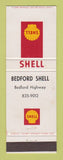 Matchbook Cover - Shell oil gas Bedford Highway Canada