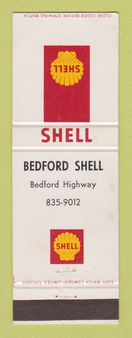 Matchbook Cover - Shell oil gas Bedford Highway Canada