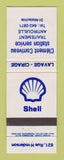 Matchbook Cover - Shell oil gas Clement Corriveau St Malachie QC