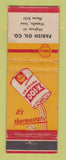 Matchbook Cover - Shell oil gas Parish Wapello IA WEAR