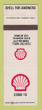 Matchbook Cover - Shell oil gas Clio MI