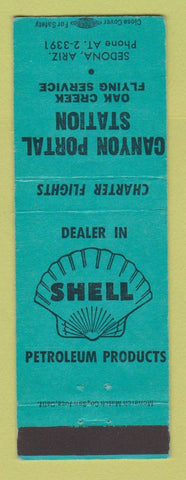Matchbook Cover - Shell oil gas Canyon Portal Sedona AZ