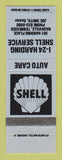 Matchbook Cover - Shell oil gas I-25 Harding Nashville TN