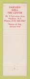 Matchbook Cover - Shell oil gas Fairview Tire Center Hudson NY