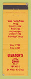 Matchbook Cover - Shell oil gas Gierach's Mequon WI WEAR