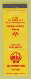 Matchbook Cover - Shell oil gas Sea World San Diego CA WEAR