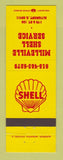 Matchbook Cover - Shell oil gas Milleville Altamont IL