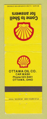 Matchbook Cover - Shell oil gas Ottawa OH