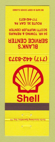 Matchbook Cover - Shell oil gas Blank's Gap PA
