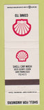 Matchbook Cover - Shell oil gas Car Wash San Francisco CA