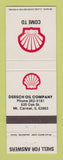 Matchbook Cover - Shell oil gas Dersch Mount Carmel IL