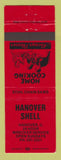 Matchbook Cover - Shell oil gas Hanover IL RED