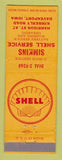 Matchbook Cover - Shell oil gas Simkins Davenport IA WEAR