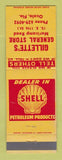Matchbook Cover - Shell oil gas Gillette's Ocala FL