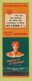 Matchbook Cover - Shell oil gas TA Moran Trenton ON WEAR