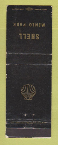 Matchbook Cover - Shell oil gas Menlo Park CA WORN