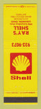 Matchbook Cover - Shell oil gas Ray's Lebanon OH