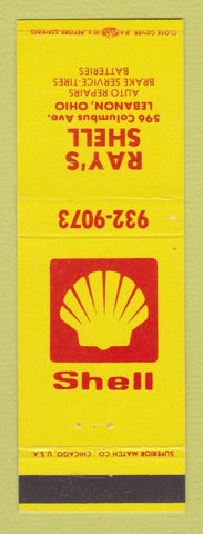 Matchbook Cover - Shell oil gas Ray's Lebanon OH
