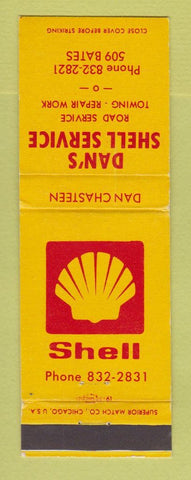 Matchbook Cover - Shell oil gas Dan Chasteen