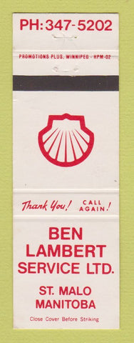 Matchbook Cover - Shell oil gas Ben Lambert St Malo MB