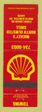 Matchbook Cover - Shell oil gas Mickey's North Olmsted OH