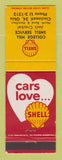 Matchbook Cover - Shell oil gas College Hill Cincinnati OH Jack Crackel