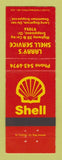 Matchbook Cover - Shell oil gas Larry's Scappoose OR WEAR