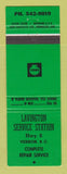 Matchbook Cover - Shell oil gas Lavington Vernon BC GREEN