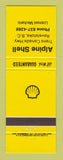 Matchbook Cover - Shell oil gas Alpine Revelstoke BC
