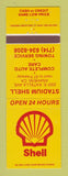 Matchbook Cover - Shell oil gas Stadium Anaheim CA