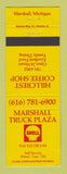 Matchbook Cover - Shell oil gas Marshall MI