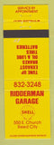 Matchbook Cover - Shell oil gas Riddeman Reed City MI