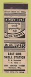 Matchbook Cover - Shell oil gas East Side Madison WI LAMINATED