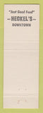 Matchbook Cover - Shell oil gas Spring and State Racine WI RED