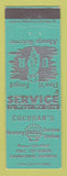 Matchbook Cover - Shell oil gas Cochran's Gainesville GA