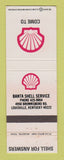 Matchbook Cover - Shell oil gas Banta Louisville KY