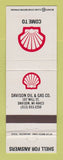 Matchbook Cover - Shell oil gas Davison MI