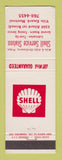 Matchbook Cover - Shell oil gas Ville Emard Montreal QC