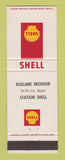 Matchbook Cover - Shell oil gas Rolland Brodeur Bagot QC