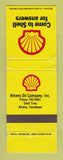 Matchbook Cover - Shell oil gas Athens TN WEAR