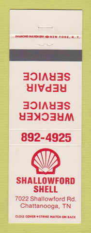 Matchbook Cover - Shell oil gas Shallowford Chattanooga TN