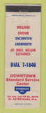 Matchbook Cover - Standard oil gas Downtown St Petersburg FL LAMINATED