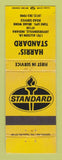 Matchbook Cover - Standard oil gas Harris' Jeffersonville IN WEAR