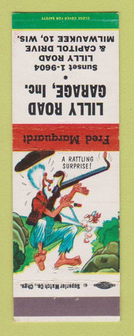 Matchbook Cover - Standard oil gas Killy Road Milwaukee WI hillbilly