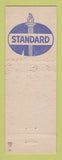 Matchbook Cover - Standard oil gas Killy Road Milwaukee WI hillbilly