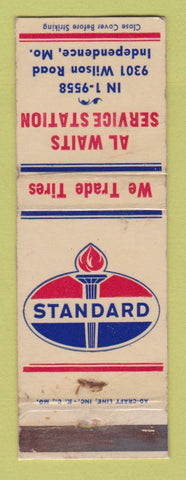 Matchbook Cover - Standard oil gas Al Waits Independence MO WEAR LAMINATED