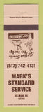 Matchbook Cover - Standard oil gas Mark's Hillman MI