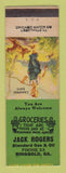 Matchbook Cover - Standard oil gas Jack Rogers Ringgold GA LAMINATED